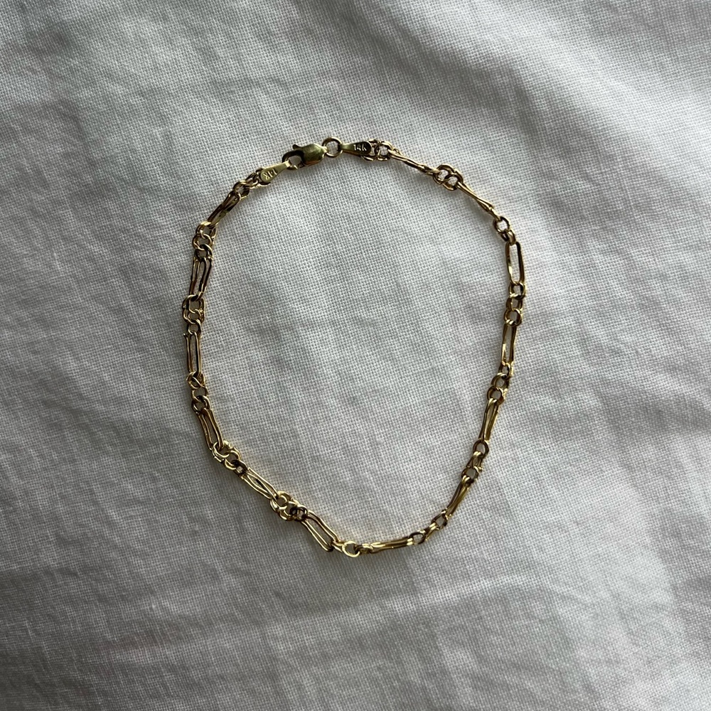 14K gold chain bracelet